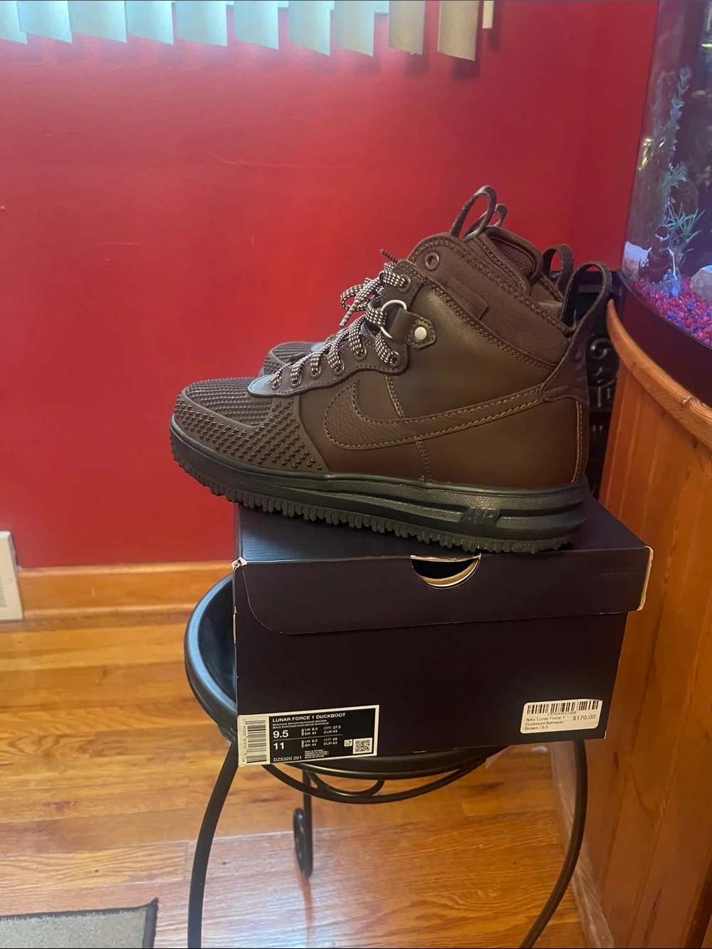 Nike Men’s Dark Brown High-Top Tactical Boot
